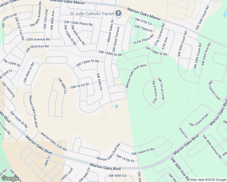 map of restaurants, bars, coffee shops, grocery stores, and more near 4249 Southwest 162nd Place in Ocala