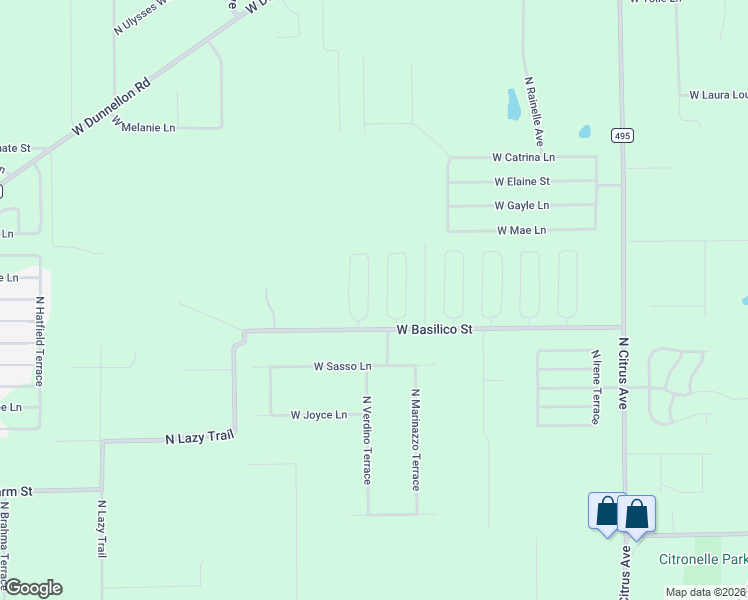 map of restaurants, bars, coffee shops, grocery stores, and more near 8630 North Buscetta Loop in Crystal River