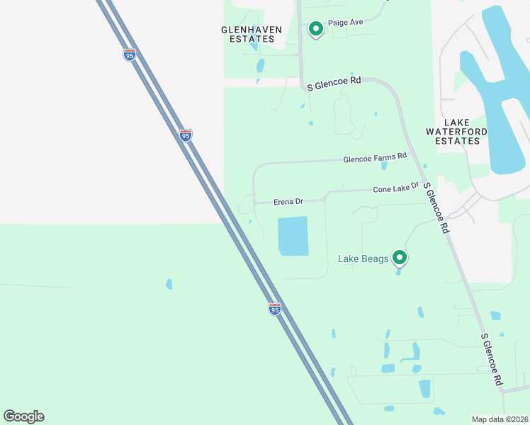 map of restaurants, bars, coffee shops, grocery stores, and more near 2590 Erena Drive in New Smyrna Beach