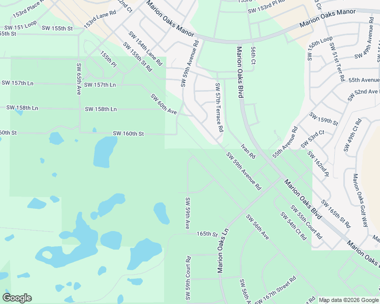map of restaurants, bars, coffee shops, grocery stores, and more near 163rd Street Road in Ocala