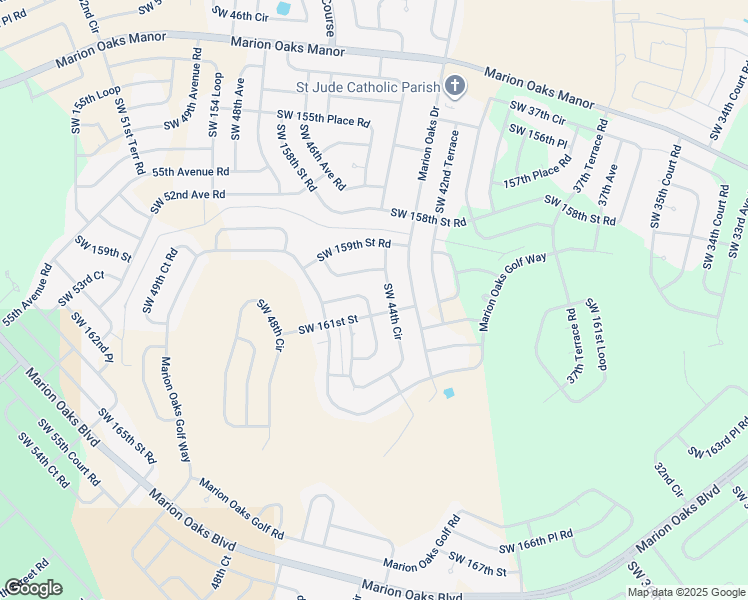 map of restaurants, bars, coffee shops, grocery stores, and more near 4471 Southwest 160 Loop in Ocala