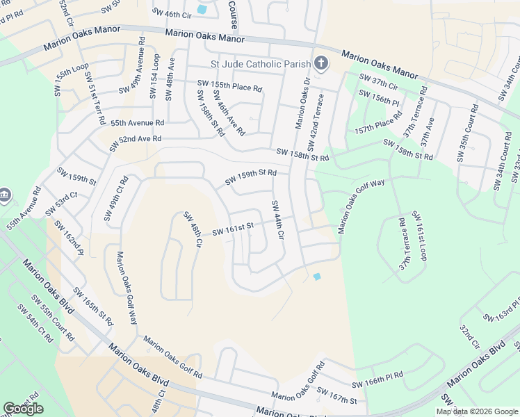 map of restaurants, bars, coffee shops, grocery stores, and more near 4471 Southwest 160 Loop in Ocala