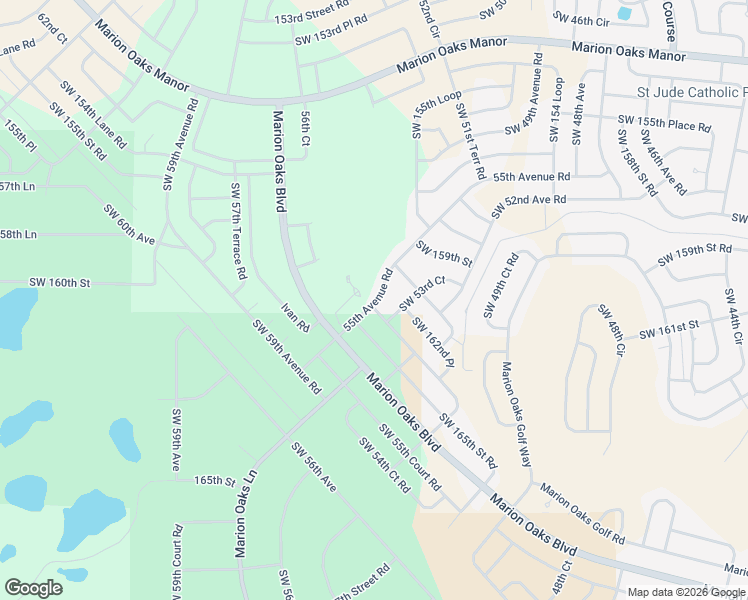 map of restaurants, bars, coffee shops, grocery stores, and more near 15991 Southwest 55th Avenue Road in Ocala