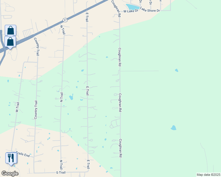 map of restaurants, bars, coffee shops, grocery stores, and more near 8029 Coughran Road in Pleasanton
