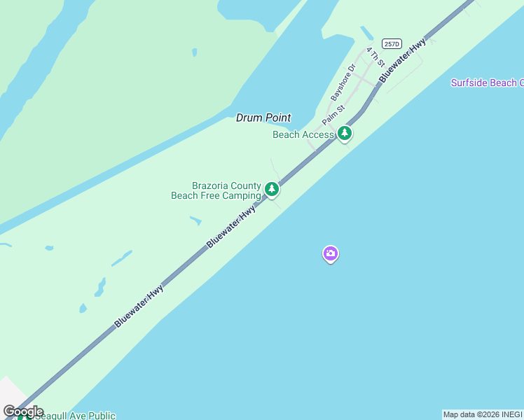 map of restaurants, bars, coffee shops, grocery stores, and more near 3312 County Road 257 in Freeport