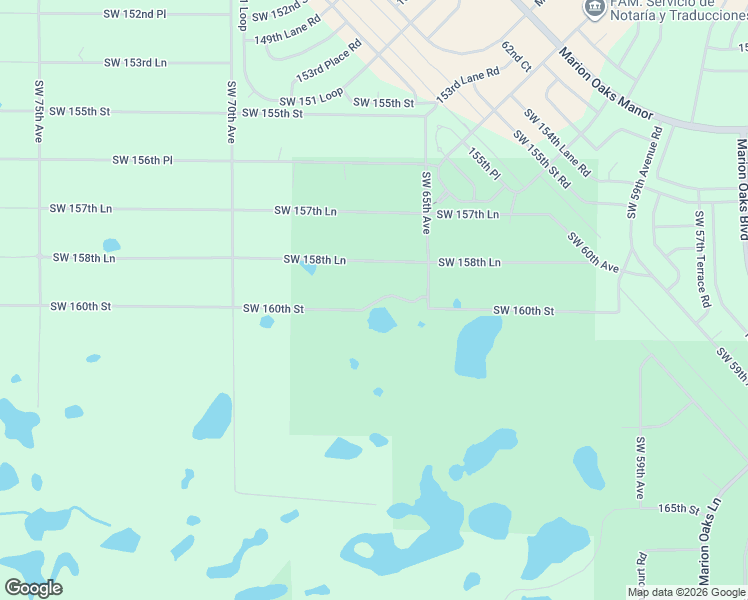 map of restaurants, bars, coffee shops, grocery stores, and more near 6640 Southwest 158th Lane in Dunnellon