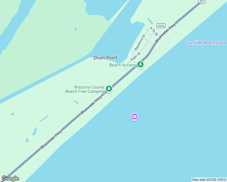 map of restaurants, bars, coffee shops, grocery stores, and more near 3312 County Road 257 in Freeport