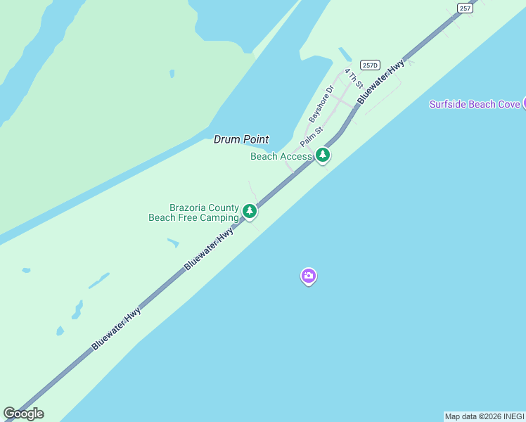 map of restaurants, bars, coffee shops, grocery stores, and more near 4334 County Road 257 in Freeport