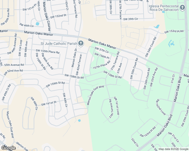map of restaurants, bars, coffee shops, grocery stores, and more near 15829 Southwest 37th Circle in Ocala