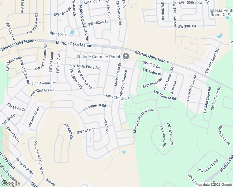 map of restaurants, bars, coffee shops, grocery stores, and more near 473 Marion Oaks Drive in Ocala