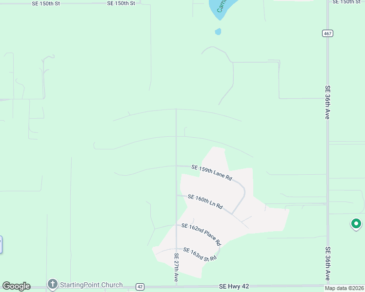 map of restaurants, bars, coffee shops, grocery stores, and more near 2700 Southeast 157th Lane Road in Summerfield