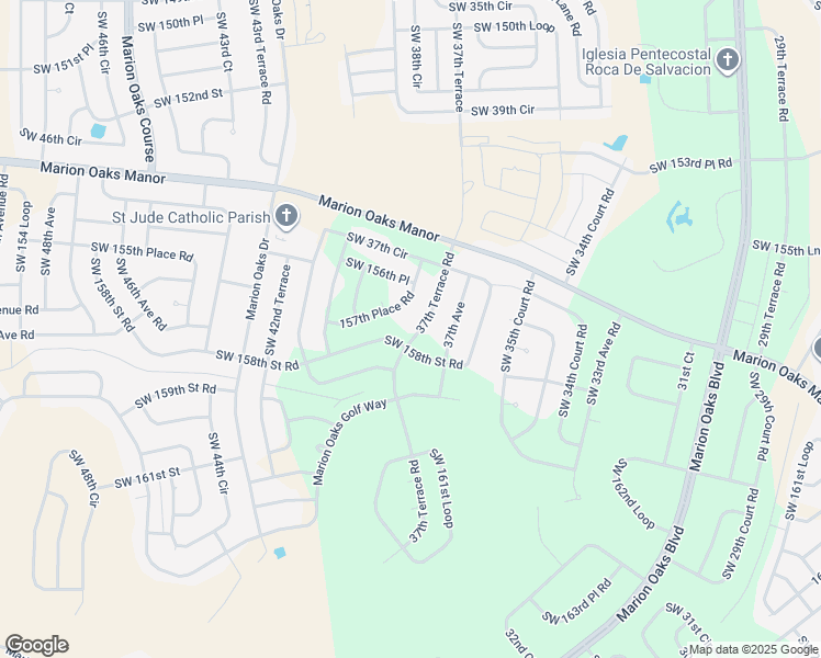 map of restaurants, bars, coffee shops, grocery stores, and more near 15780 37th Terrace Road in Ocala