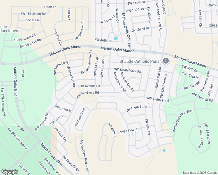 map of restaurants, bars, coffee shops, grocery stores, and more near 15717 55th Avenue Road in Ocala