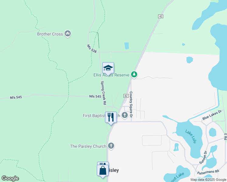 map of restaurants, bars, coffee shops, grocery stores, and more near 44246 Berwick Street in Paisley