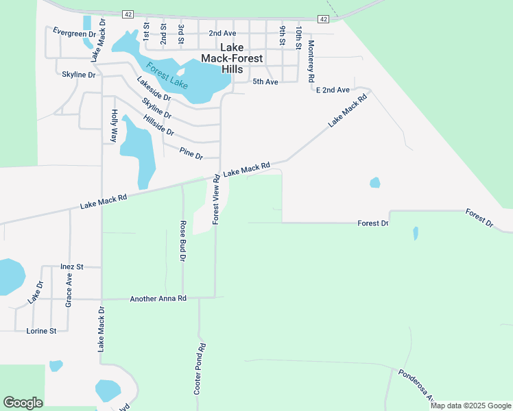 map of restaurants, bars, coffee shops, grocery stores, and more near 44327 Lakeview Road in DeLand