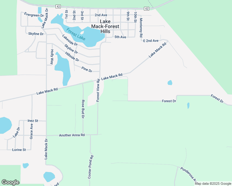 map of restaurants, bars, coffee shops, grocery stores, and more near 44327 Lakeview Road in DeLand