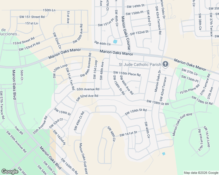 map of restaurants, bars, coffee shops, grocery stores, and more near 15717 55th Avenue Road in Ocala