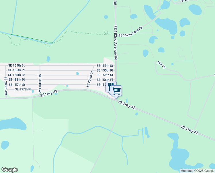 map of restaurants, bars, coffee shops, grocery stores, and more near 20941 Southeast 157th Lane in Umatilla