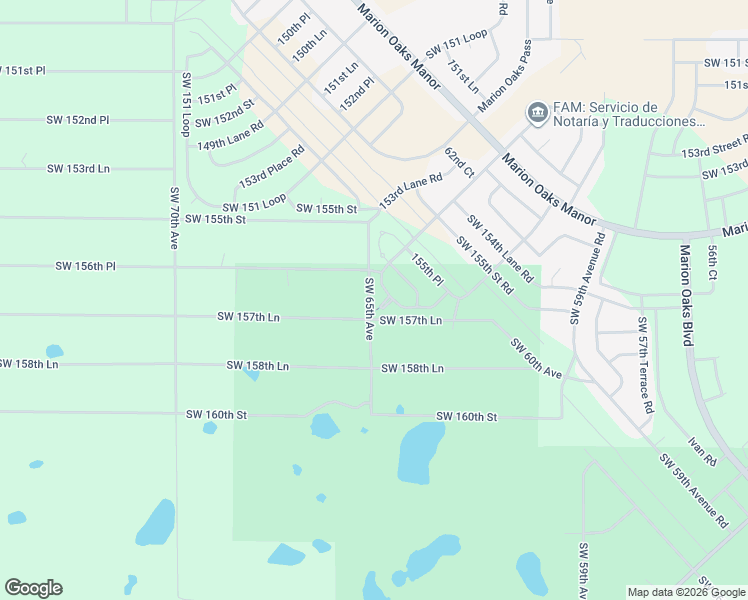 map of restaurants, bars, coffee shops, grocery stores, and more near 6480 Southwest 157th Lane in Dunnellon