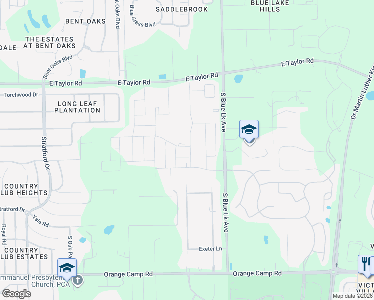 map of restaurants, bars, coffee shops, grocery stores, and more near 210 Elizabeth Road in DeLand