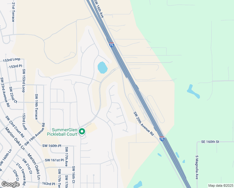 map of restaurants, bars, coffee shops, grocery stores, and more near 1100 SW 156th St in Ocala