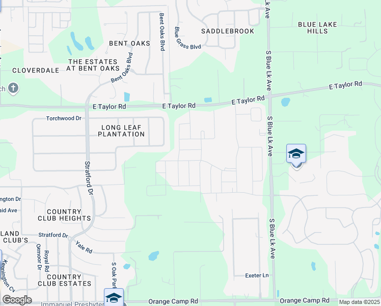 map of restaurants, bars, coffee shops, grocery stores, and more near 835 Torchwood Drive in DeLand