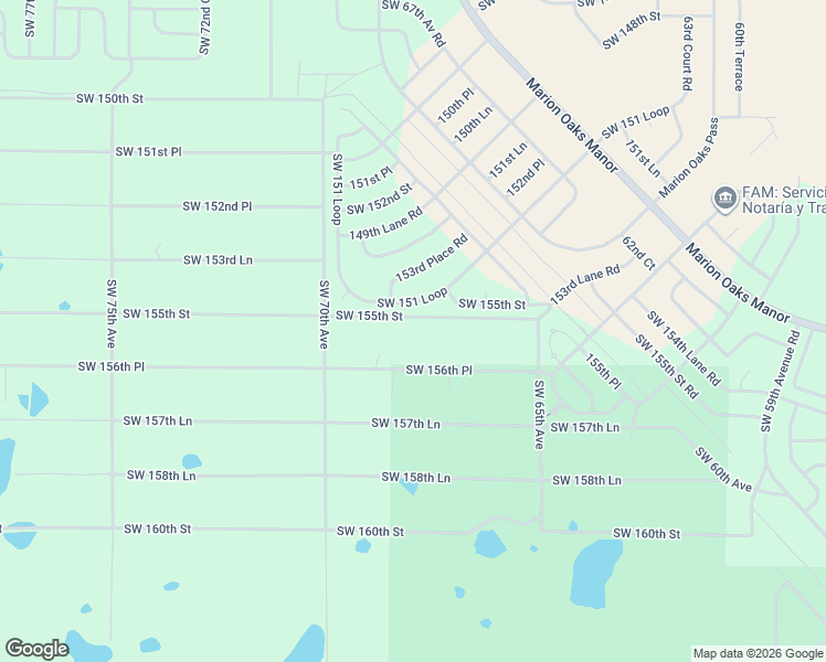 map of restaurants, bars, coffee shops, grocery stores, and more near 6800 Southwest 155th Street in Dunnellon