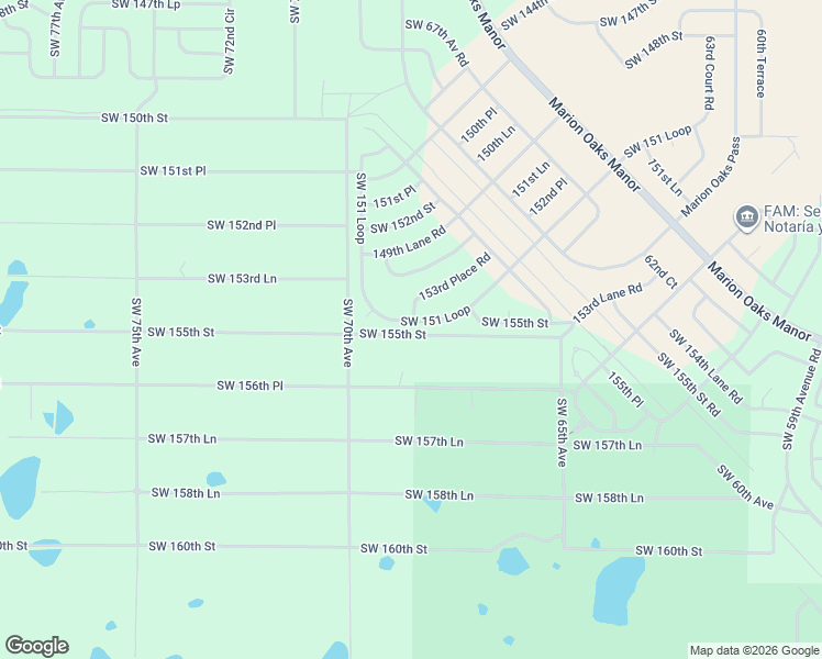 map of restaurants, bars, coffee shops, grocery stores, and more near 6800 Southwest 155th Street in Dunnellon