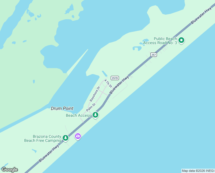 map of restaurants, bars, coffee shops, grocery stores, and more near 4735 County Road 257a in Freeport