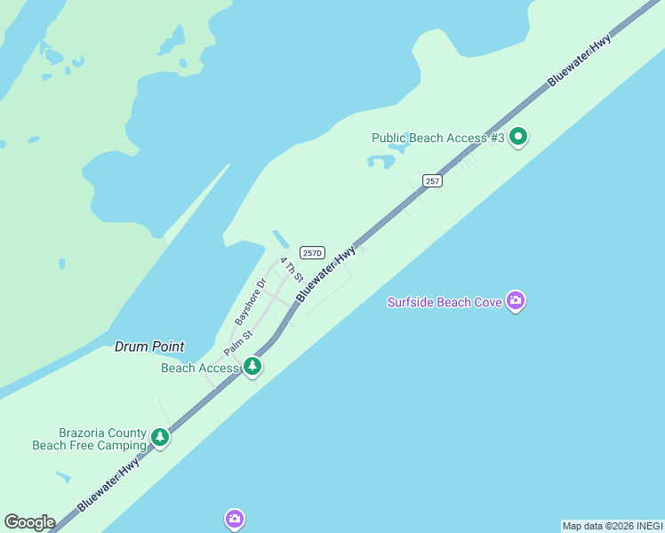 map of restaurants, bars, coffee shops, grocery stores, and more near 4844 County Road 257 in Freeport
