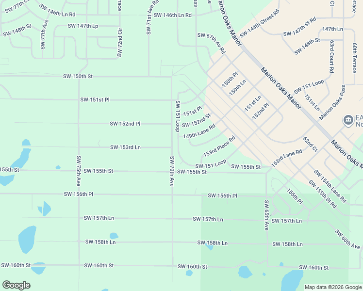 map of restaurants, bars, coffee shops, grocery stores, and more near 6759-6799 Southwest 152nd Lane Road in Ocala