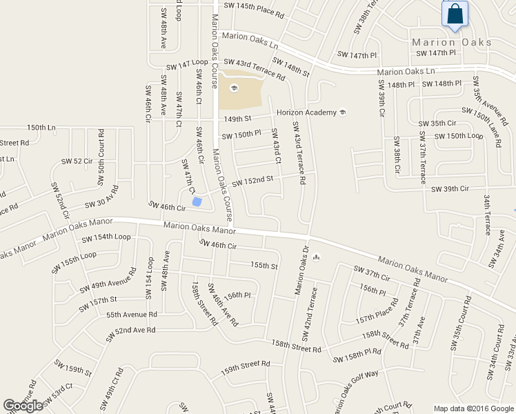 map of restaurants, bars, coffee shops, grocery stores, and more near 15326 Southwest 44th Terrace in Ocala