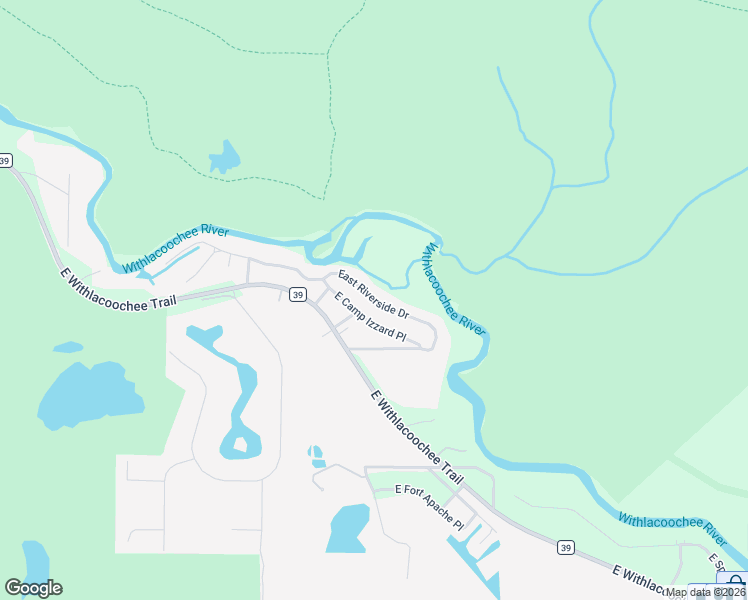 map of restaurants, bars, coffee shops, grocery stores, and more near 3901 East Riverside Drive in Dunnellon