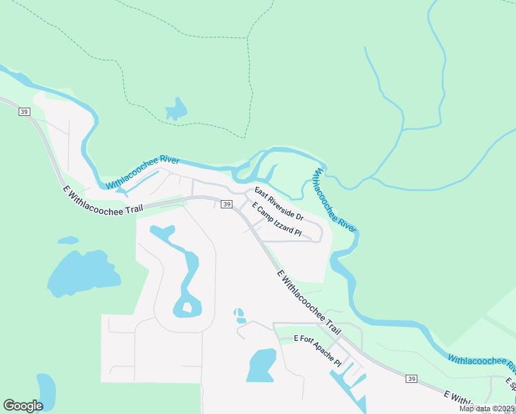 map of restaurants, bars, coffee shops, grocery stores, and more near 3962 East Camp Izzard Place in Dunnellon