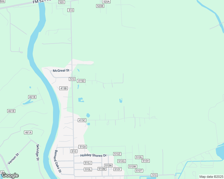 map of restaurants, bars, coffee shops, grocery stores, and more near 2717 County Road 415D in Brazoria