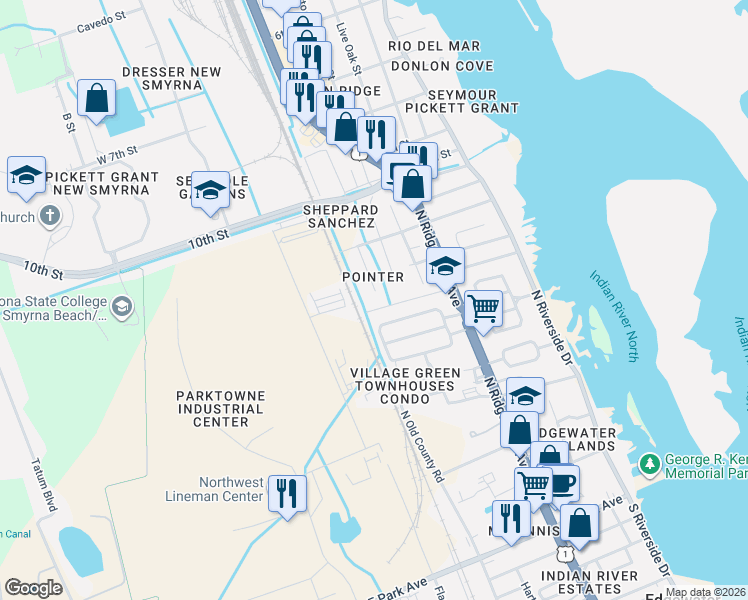 map of restaurants, bars, coffee shops, grocery stores, and more near 151 Wildwood Avenue in Edgewater