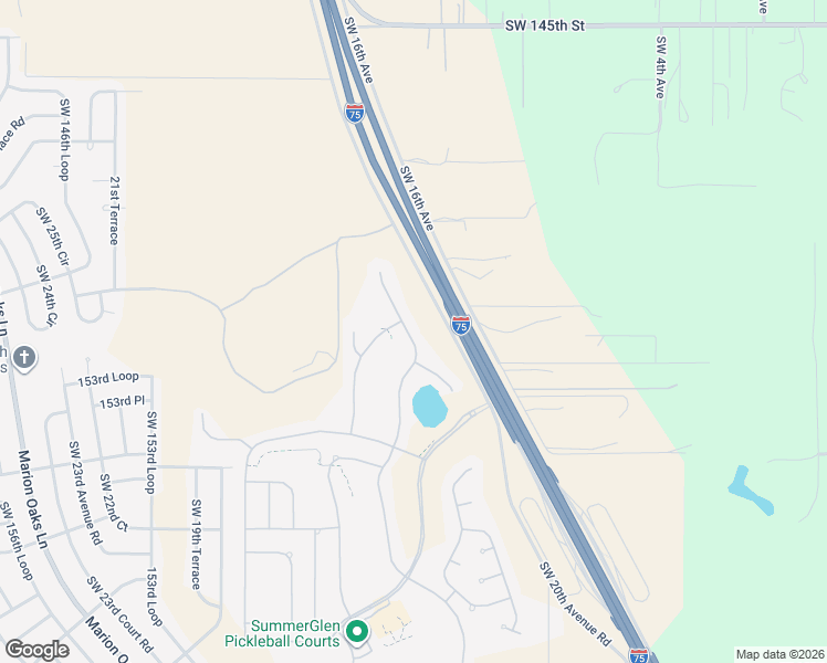 map of restaurants, bars, coffee shops, grocery stores, and more near 15180 Southwest 14th Avenue Road in Ocala
