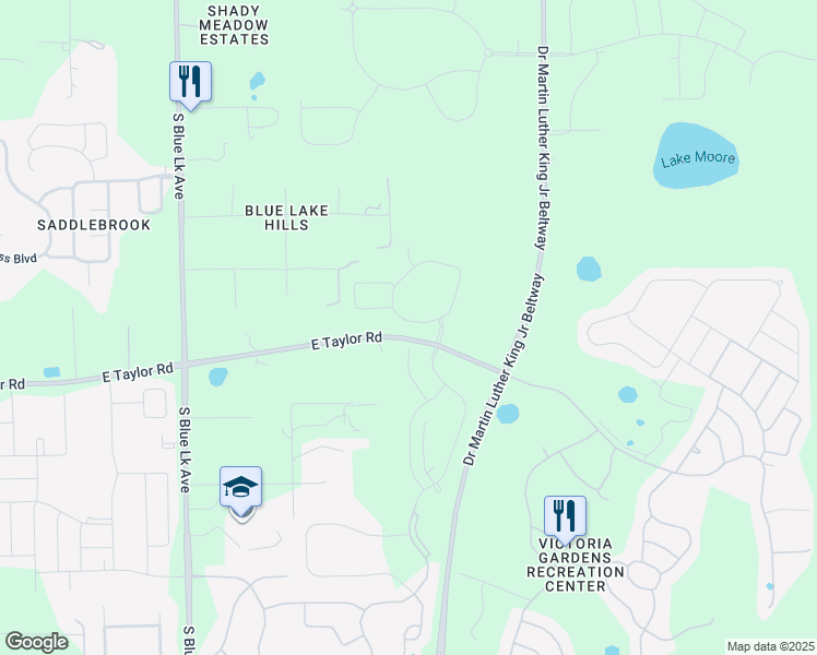 map of restaurants, bars, coffee shops, grocery stores, and more near 1431 Chelsea Manor Circle in DeLand