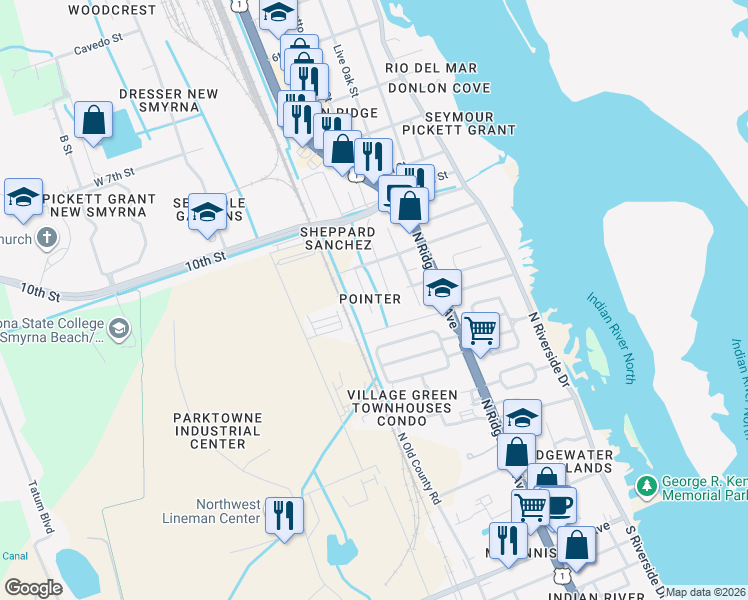 map of restaurants, bars, coffee shops, grocery stores, and more near 432 Perdita Avenue in Edgewater