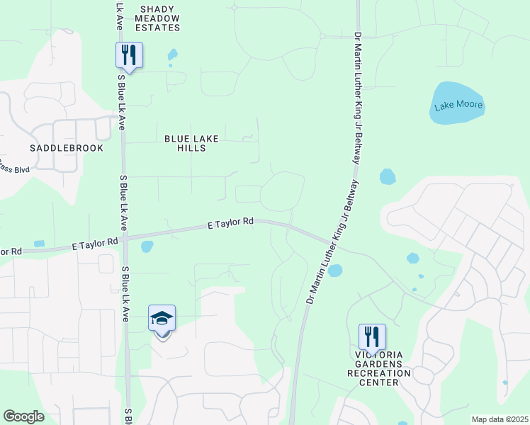 map of restaurants, bars, coffee shops, grocery stores, and more near 1431 Chelsea Manor Circle in DeLand