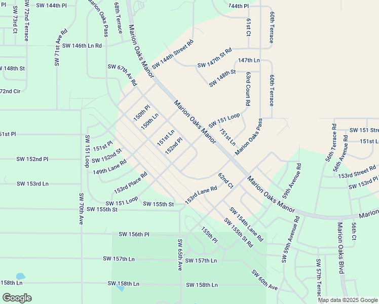 map of restaurants, bars, coffee shops, grocery stores, and more near 6441 Southwest 151 Loop in Ocala