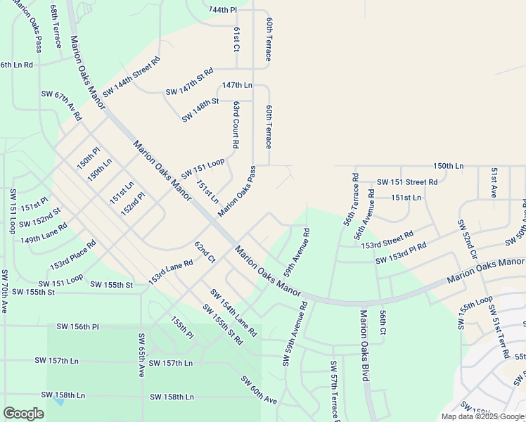 map of restaurants, bars, coffee shops, grocery stores, and more near 15232 Southwest 60th Circle in Ocala