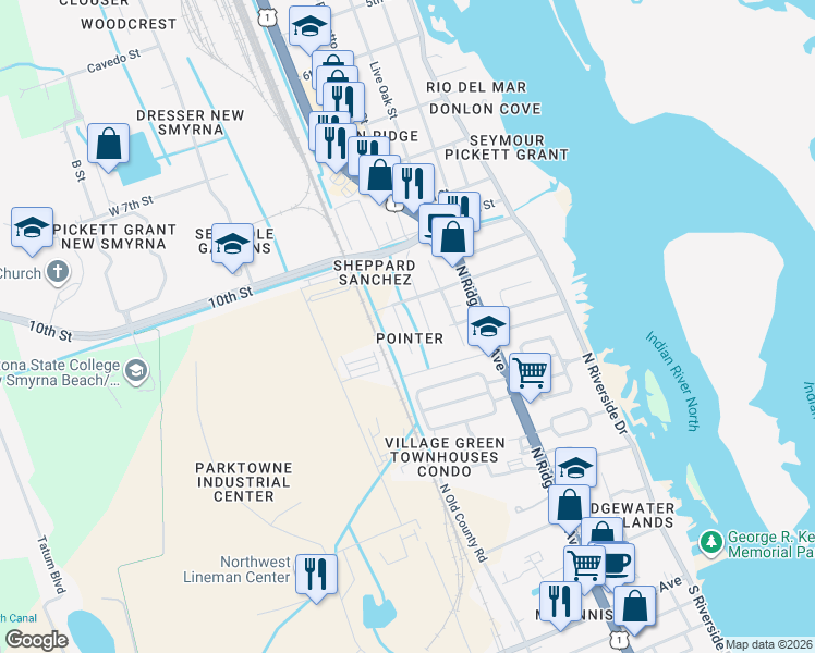 map of restaurants, bars, coffee shops, grocery stores, and more near 432 Perdita Avenue in Edgewater
