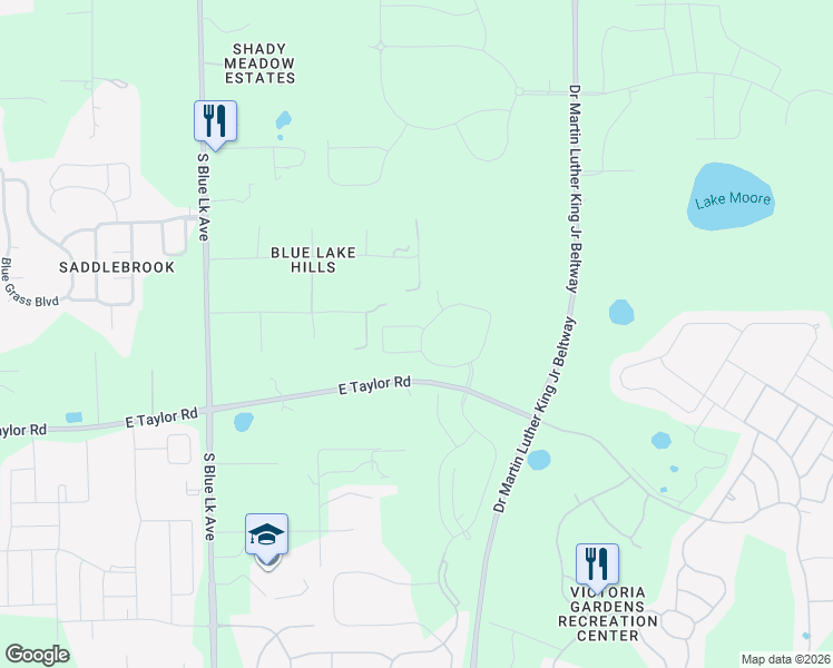 map of restaurants, bars, coffee shops, grocery stores, and more near 1399 Riley Circle in DeLand