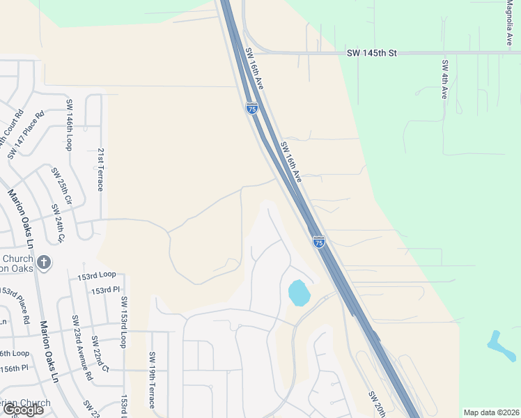 map of restaurants, bars, coffee shops, grocery stores, and more near 15064 Southwest 14th Avenue Road in Ocala