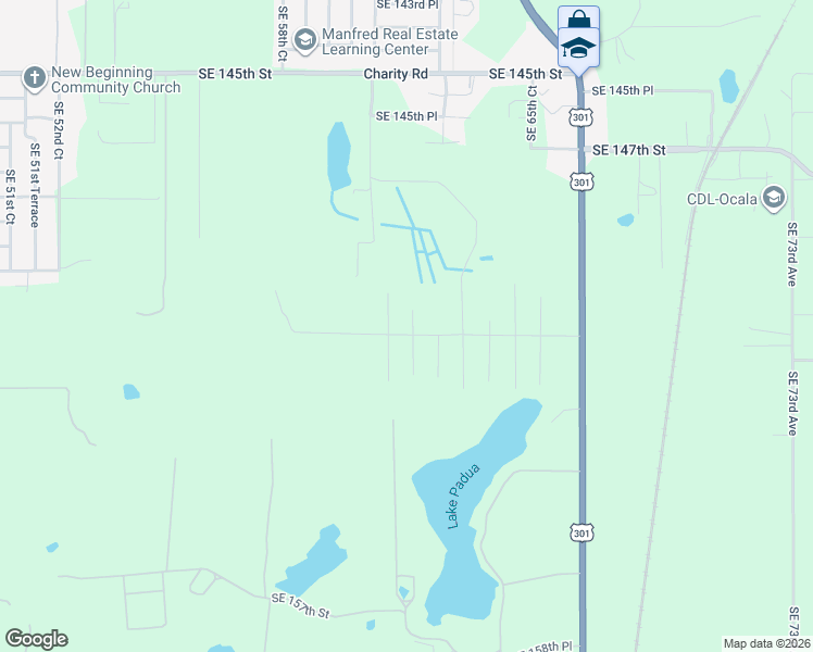 map of restaurants, bars, coffee shops, grocery stores, and more near 15100 Southeast 62nd Avenue in Summerfield