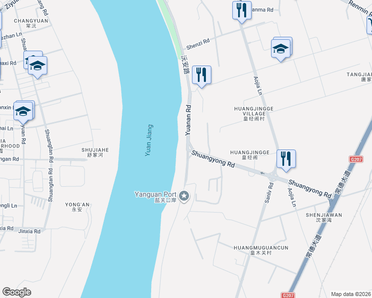 map of restaurants, bars, coffee shops, grocery stores, and more near in Changde