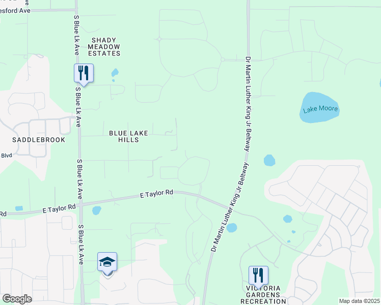 map of restaurants, bars, coffee shops, grocery stores, and more near 1519 Scrub Jay Court in DeLand