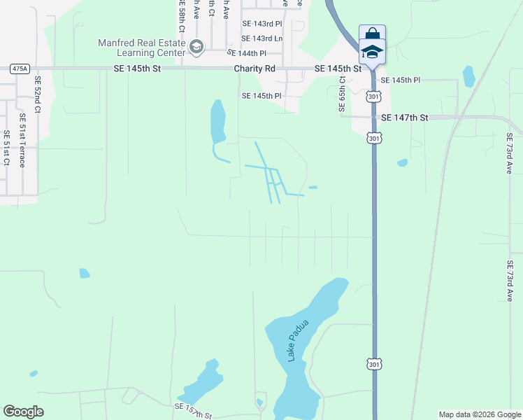 map of restaurants, bars, coffee shops, grocery stores, and more near 15040 Southeast 62nd Avenue in Summerfield