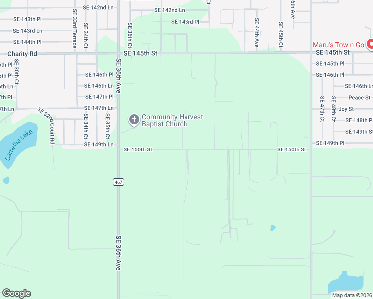 map of restaurants, bars, coffee shops, grocery stores, and more near 3972 Southeast 150th Street in Summerfield